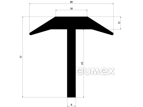 GUMMIPROFILE T-FORM - EPDM